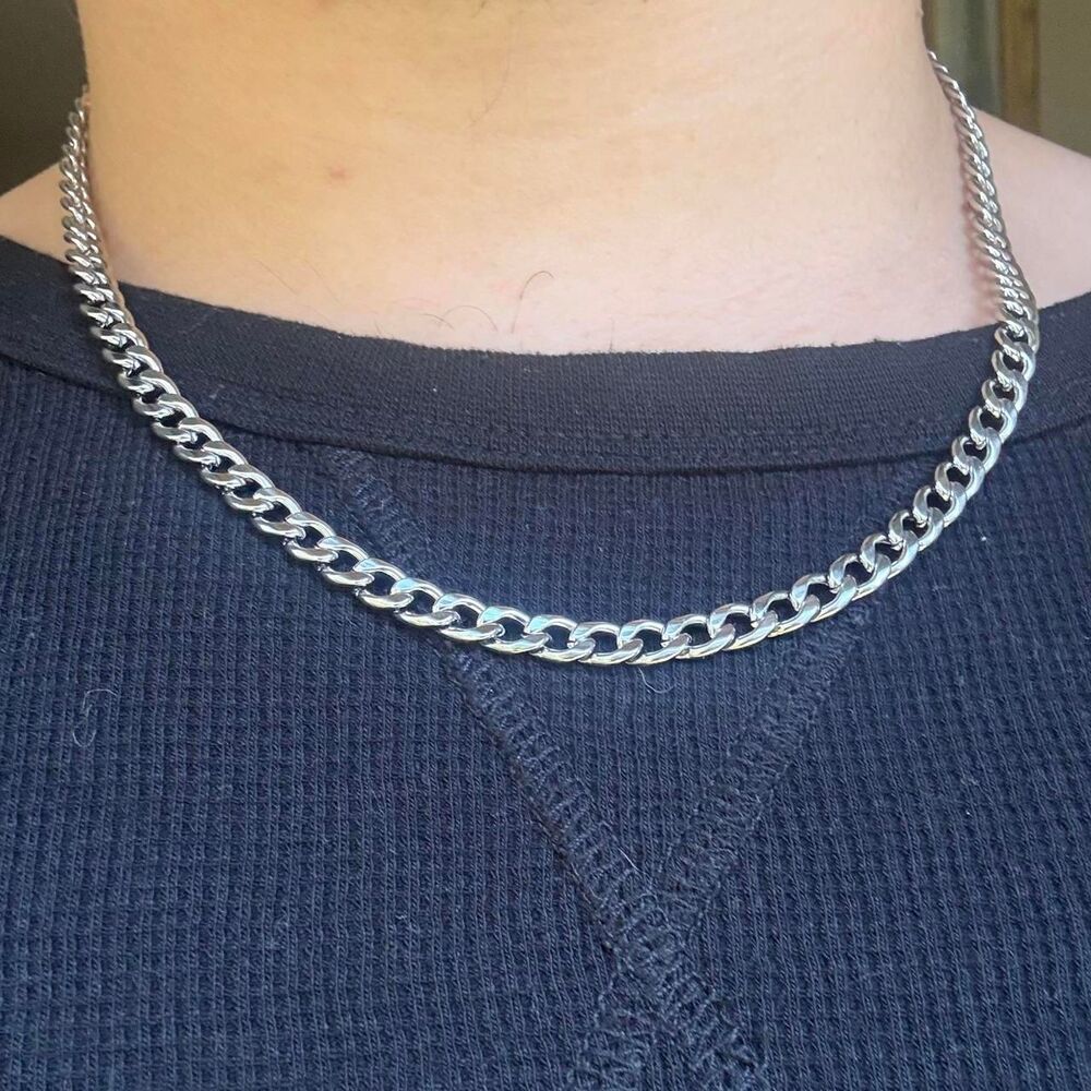 Unbranded Men's Silver and Black Jewellery